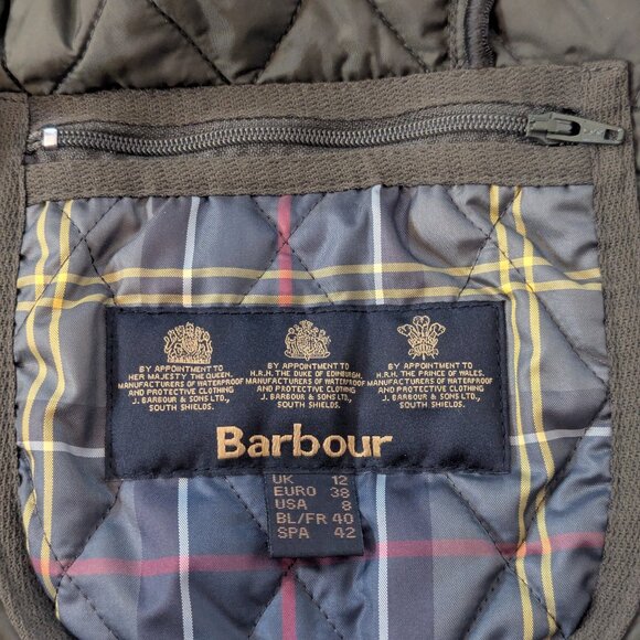 Quilted Green Plaid Vest by Barbour - Picture 6 of 7
